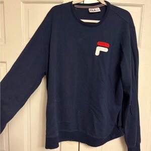 Fila Men's Dark Blue Crewneck Sweater